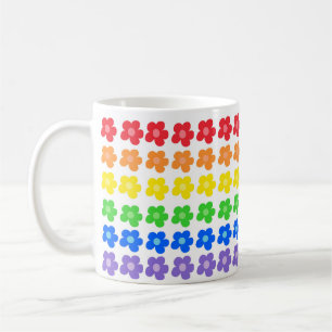 LGBT Rainbow Blume Gay Pride Freiheit und Gleichhe Kaffeetasse