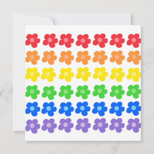 LGBT Rainbow Blume Gay Pride Freiheit und Gleichhe Karte