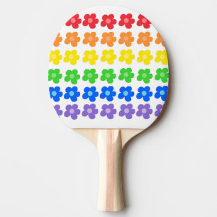 LGBT Rainbow Blume Gay Pride Freiheit und Gleichhe Tischtennis Schläger
