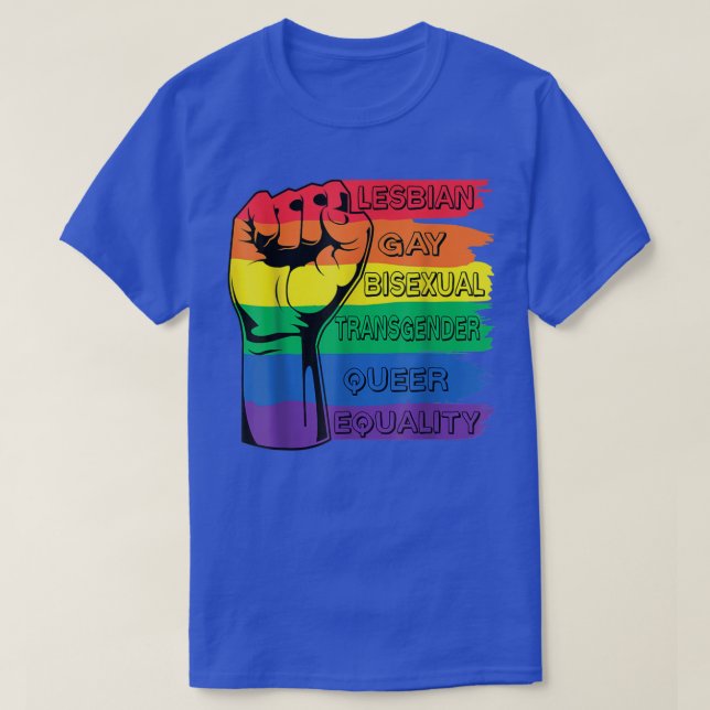LGBT Rainbow Fist Pride Monat LGBTQ Gay Pride  T-Shirt (Design vorne)