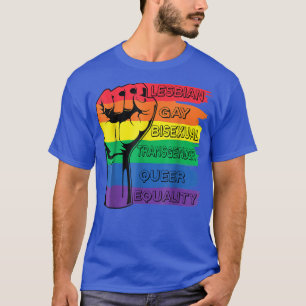LGBT Rainbow Fist Pride Monat LGBTQ Gay Pride  T-Shirt