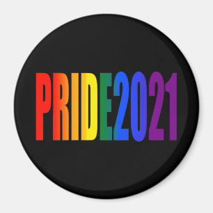 LGBT Rainbow Flag Colors LGBTQ Gay Pride 2021 Magnet