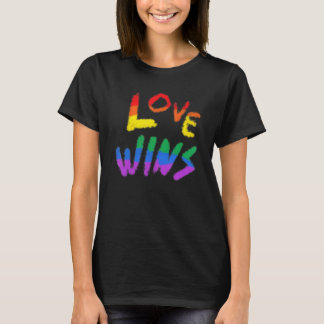 Lgbt Rainbow Flag Liebe gewinnt Lgbtq Lesbian Gay T-Shirt
