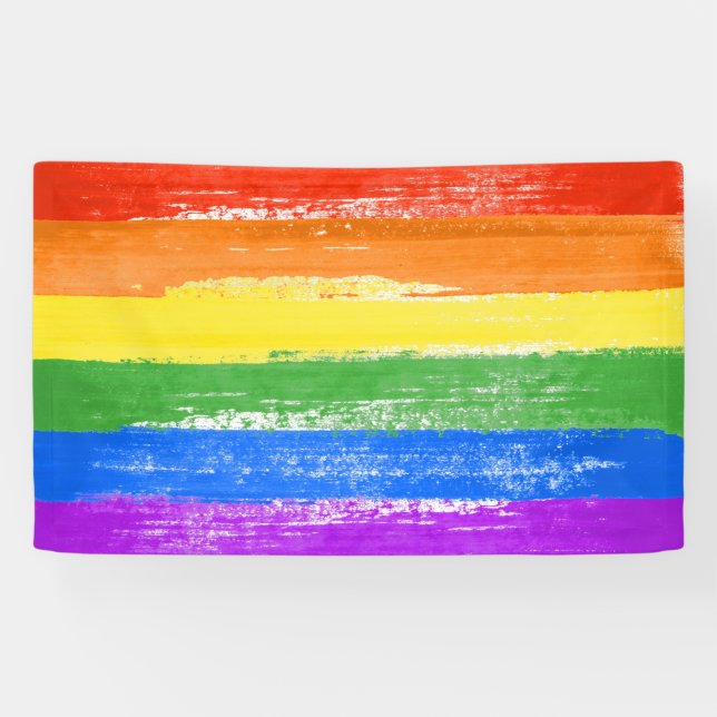 LGBT-RAINBOW-FLAGGE BANNER (Horizontal)