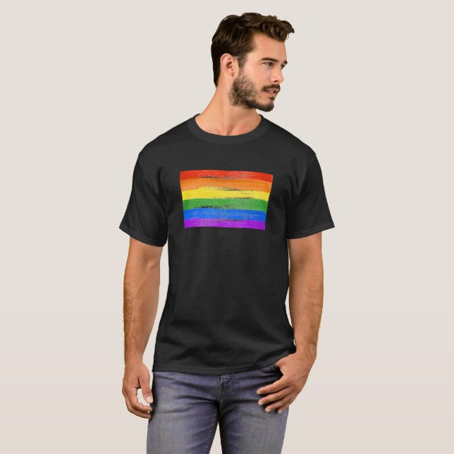 LGBT-RAINBOW-FLAGGE T-Shirt (Vorne ganz)