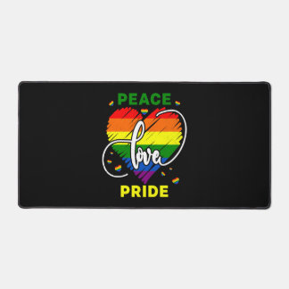 Lgbt Rainbow Gay Peace Liebe Prix Schreibtischunterlage