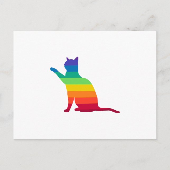 LGBT Rainbow Gay Pride Ca Postkarte (Vorderseite)