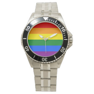 LGBT Rainbow Gay Pride Flag Armbanduhr
