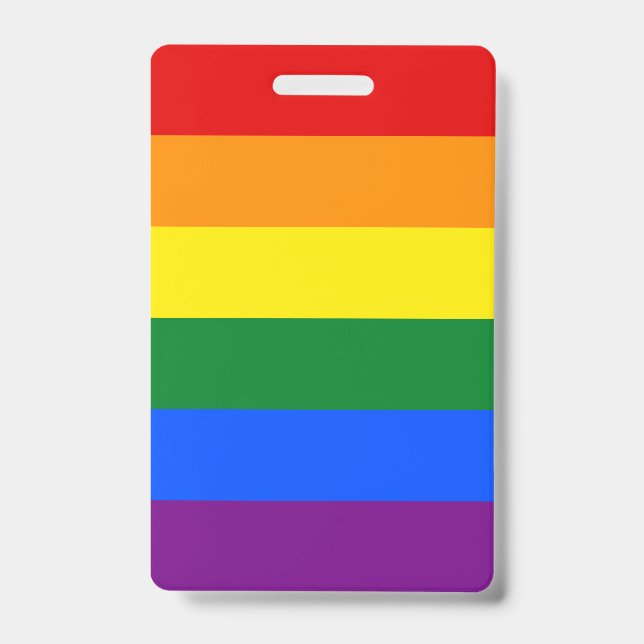 LGBT Rainbow Gay Pride Flag Ausweis (Vorderseite)