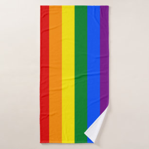 LGBT Rainbow Gay Pride Flag Badehandtuch