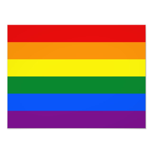 LGBT Rainbow Gay Pride Flag Fotodruck (Vorne)