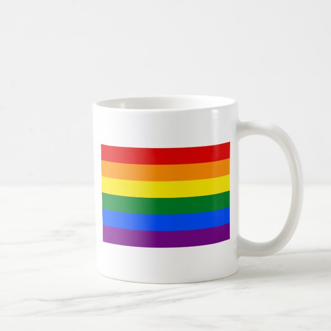 LGBT Rainbow Gay Pride Flag Kaffeetasse (Rechts)