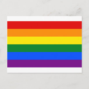 LGBT Rainbow Gay Pride Flag Postkarte