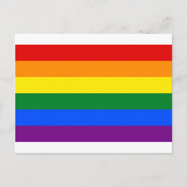 LGBT Rainbow Gay Pride Flag Postkarte (Vorderseite)