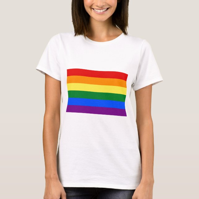 LGBT-Rainbow-Gay Pride T-Shirt (Vorderseite)