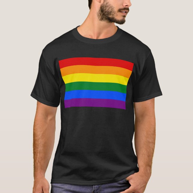 LGBT-Rainbow-Gay Pride T-Shirt (Vorderseite)