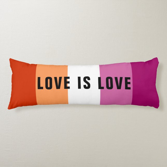 LGBT-Rainbow-Lesben-Prilag für benutzerdefinierten Seitenschläferkissen (Vorderseite)