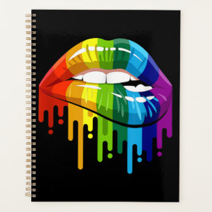 LGBT Rainbow Lip Gay Pride Planer