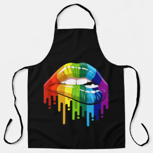 LGBT Rainbow Lip Gay Pride Schürze