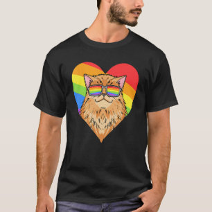 LGBT Rainbow - Persische Katze - Gay Pride - LGBT T-Shirt