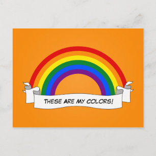 LGBT Rainbow pride Postcard Postkarte