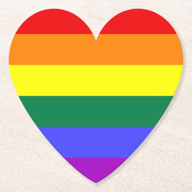 LGBT Rainbow Prilag Untersetzer für Schwerpunktpap (Vorderseite)