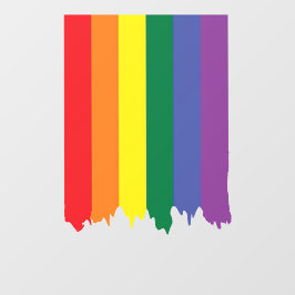 LGBT Rainbow Prip Dripping Paint Fensteraufkleber