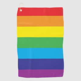 Lgbt Rainbow Stripes Lgbt Golfhandtuch
