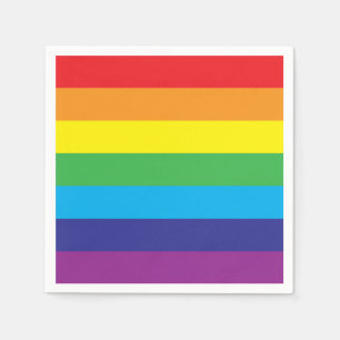 Lgbt Rainbow Stripes Lgbt Serviette