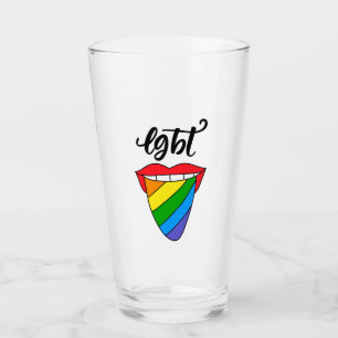 LGBT-Rainbow-Zunge Glas