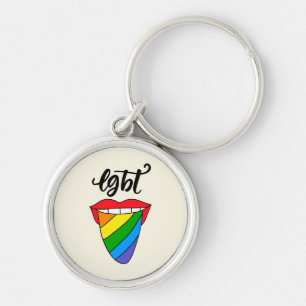 LGBT-Rainbow-Zunge Schlüsselanhänger