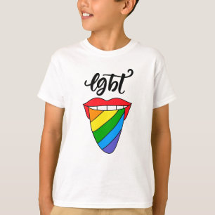 LGBT-Rainbow-Zunge T-Shirt