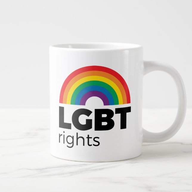 LGBT-Rechte Jumbo-Tasse (Rechts)