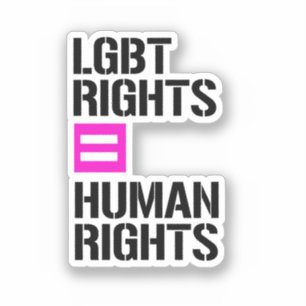 LGBT-Rechte sind Menschenrechte Aufkleber