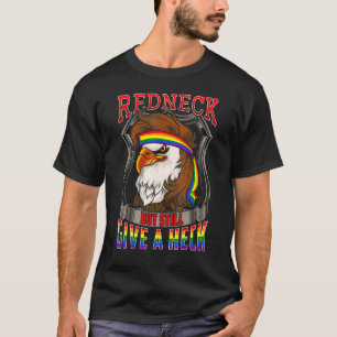 LGBT Redneck Land Süd LGBTQ Bald Eagl T-Shirt