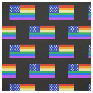 LGBT Regenbogen-amerikanische Flagge Stoff