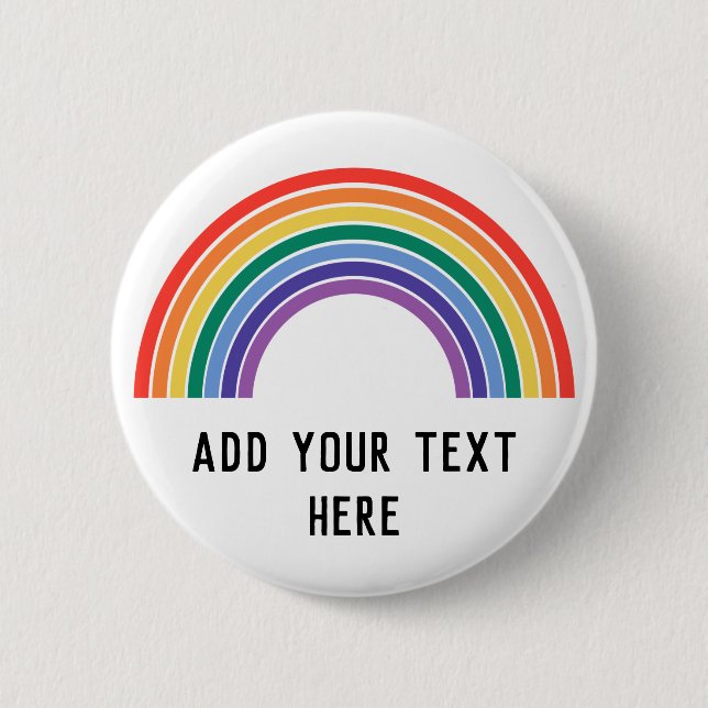 LGBT-Regenbogen anpassen Button (Vorderseite)