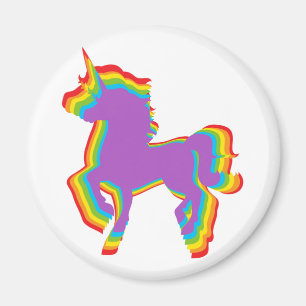 LGBT Regenbogen-Einhorn Magnet