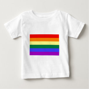 LGBT Regenbogen-Flagge Baby T-shirt