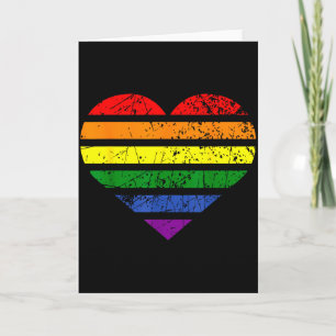 Lgbt Regenbogen Herz Liebe Paar Pride Monat Valent Karte