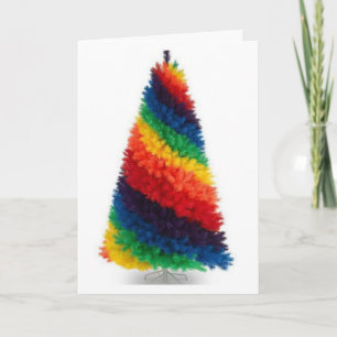 LGBT Regenbogen mehrfarbige Weihnachtskarte…. Feiertagskarte