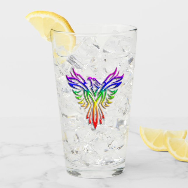 LGBT-Regenbogen-Pride Phoenix-Anstieg, Prägung Glas (Vorderseite Ice)