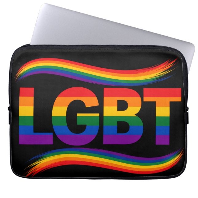 LGBT Regenbogen-Stolz Laptopschutzhülle (Vorderseite)