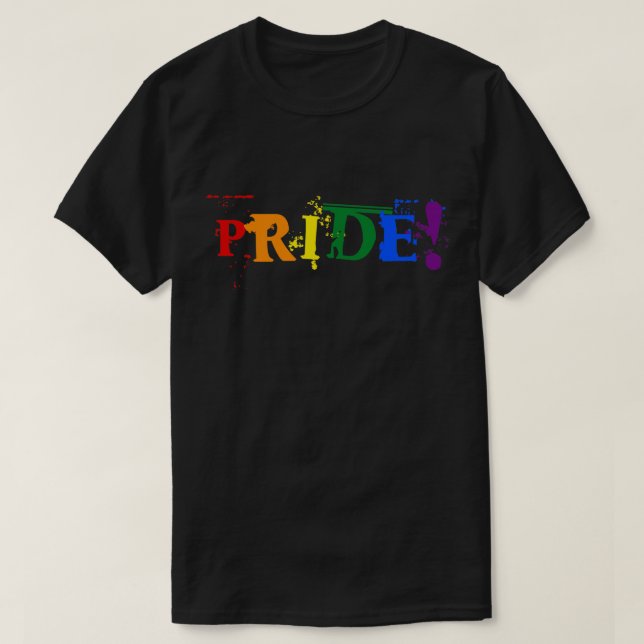 LGBT-Regenbogen-Stolz T-Shirt (Design vorne)