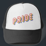 LGBT-Regenbogenbriefe Pride Trucker Hat Truckerkappe<br><div class="desc">Der Juni ist vielleicht Pride Month, aber es gibt keinen Grund, nicht zu feiern Stolz und die Rechte von allen Tag des Jahres mit diesen Retro-Stil Hüten und helfen, die wunderbare Botschaft der Gleichheit zu verbreiten. Fügen Sie diesem Design Ihre benutzerdefinierte Formulierung hinzu, indem Sie die "Diese Vorlage bearbeiten"-Felder auf...</div>