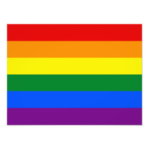 LGBT-Regenbogenfahne Gay Pride Flag Fotodruck