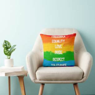LGBT-Regenbogenfahne Kissen - Prix Decorative