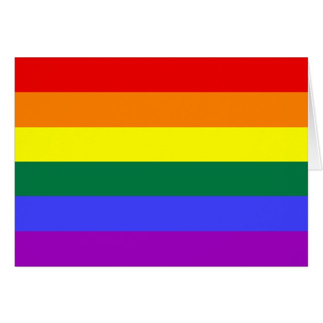 LGBT-Regenbogenflagge (Vorderseite (Horizontal))