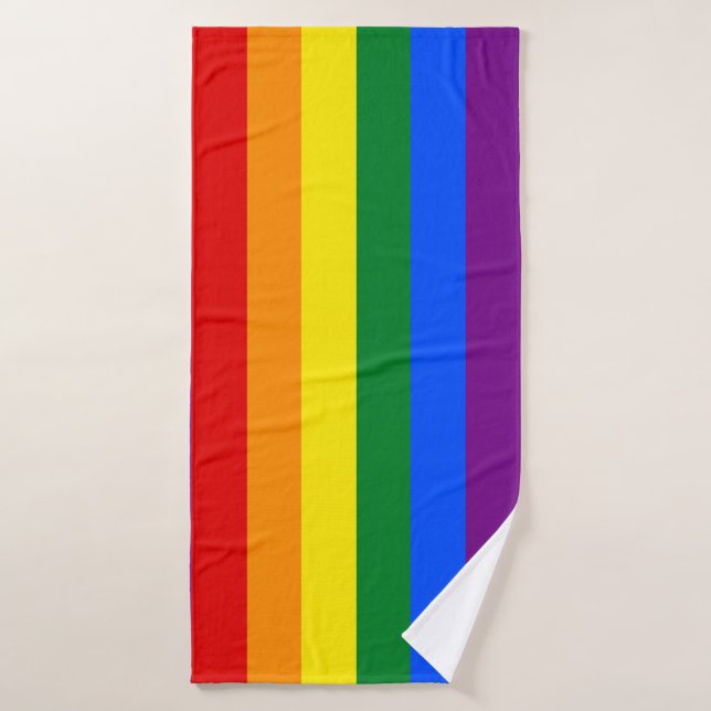LGBT-Regenbogenflagge Badehandtuch (Badehandtuch)