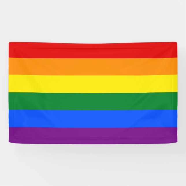 LGBT-Regenbogenflagge Banner (Horizontal)